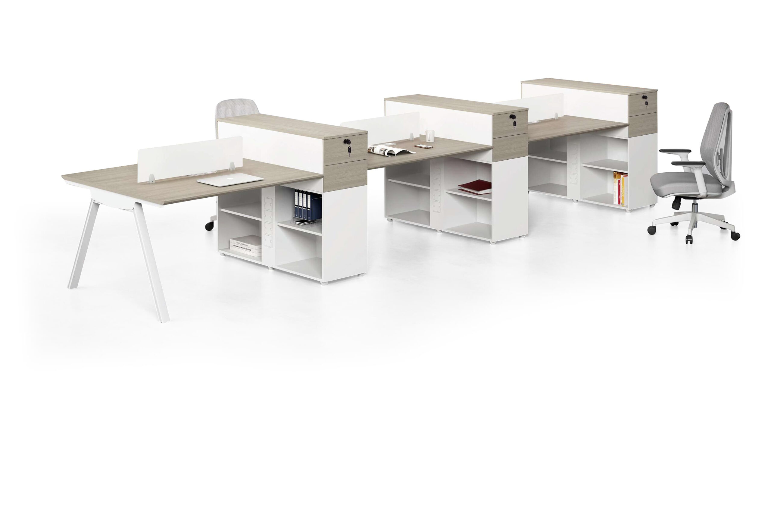 محطة عمل مكتبية – مُصنّعة حسب الطلب من مصنع رويا للأثاث المكتبي 1013