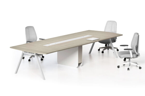 Custom-Made Meeting Table – Local Manufacturing with Melamine-Finished Chipboard / 10601