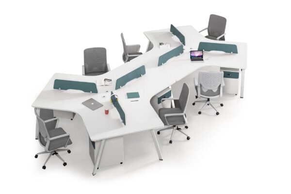 محطة عمل مكتبية – مُصنّعة حسب الطلب من مصنع رويا للأثاث المكتبي 1021