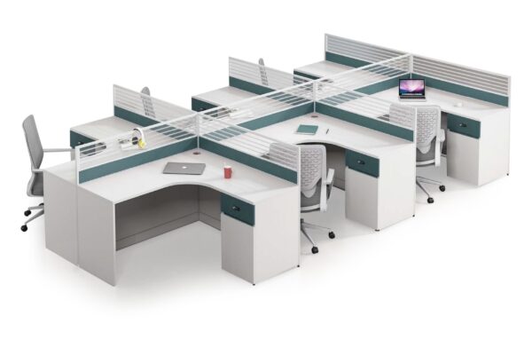 محطة عمل مكتبية – مُصنّعة حسب الطلب من مصنع رويا للأثاث المكتبي 1022