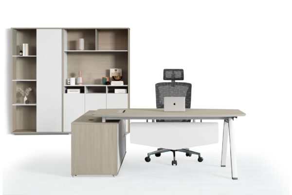Office Desk with Cabinet – Custom Made by Roya Office Furniture Factory 1223