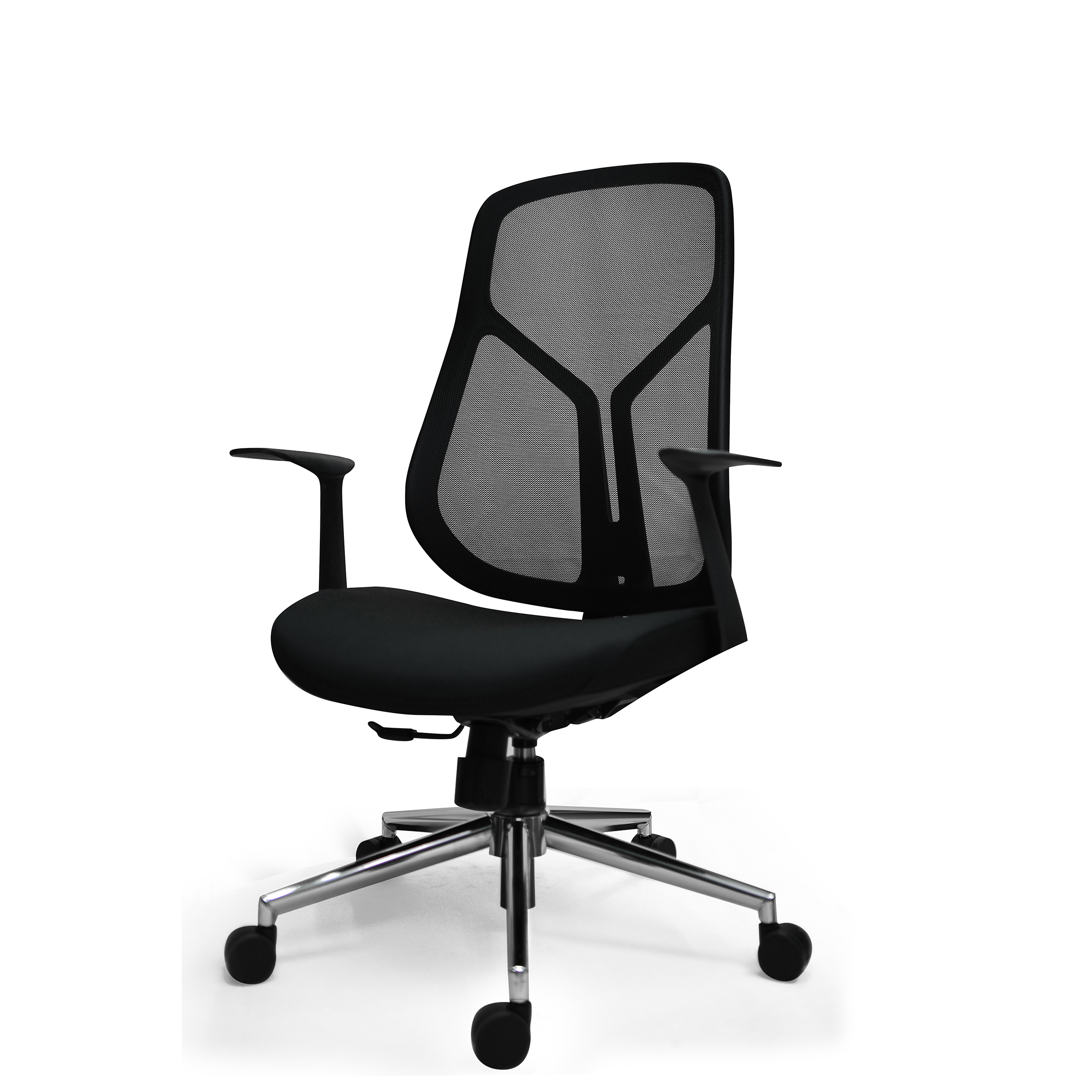 كرسي شبكي دوار باللون الأسود / MC6536-1 - الصورة 3