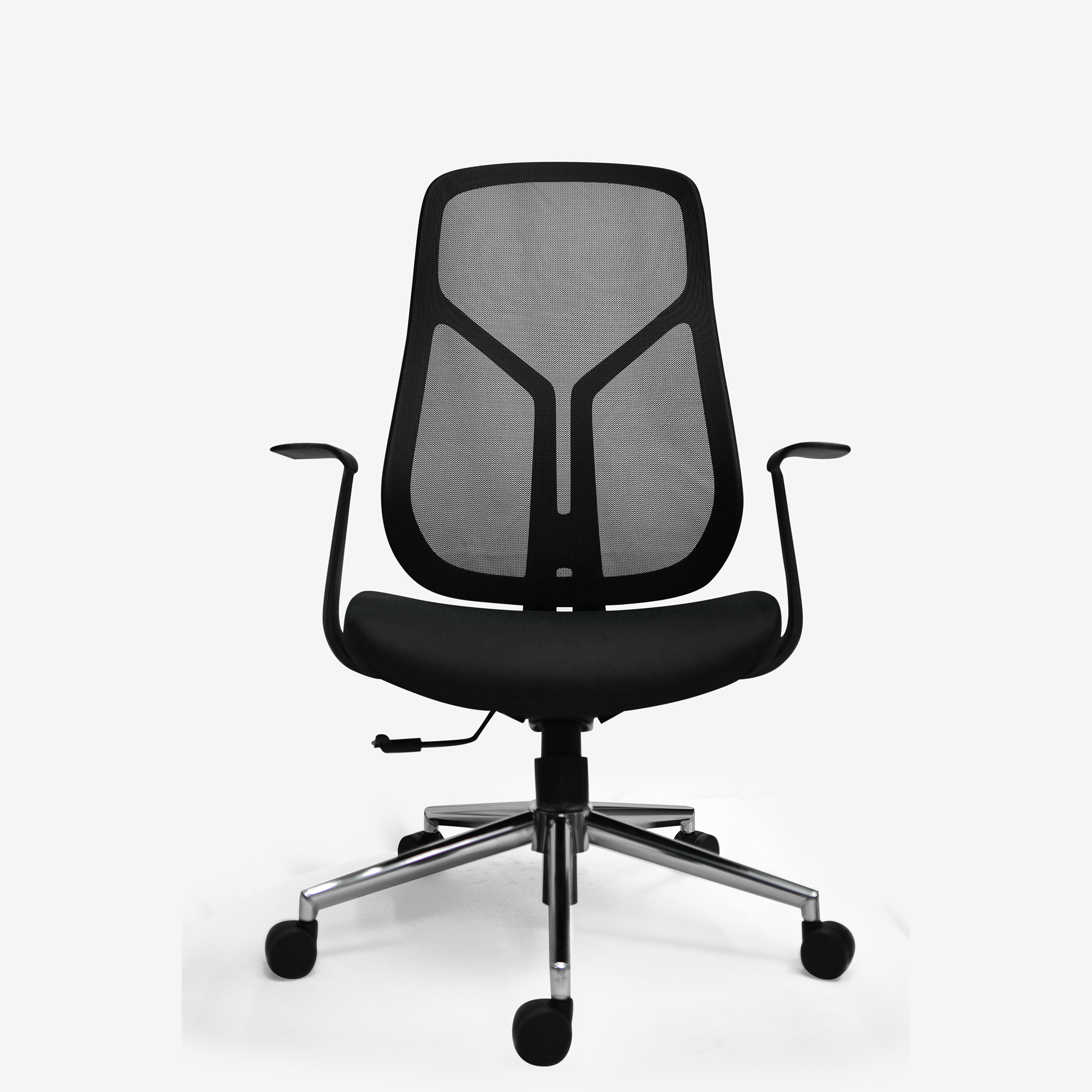 كرسي شبكي دوار باللون الأسود / MC6536-1 - الصورة 2